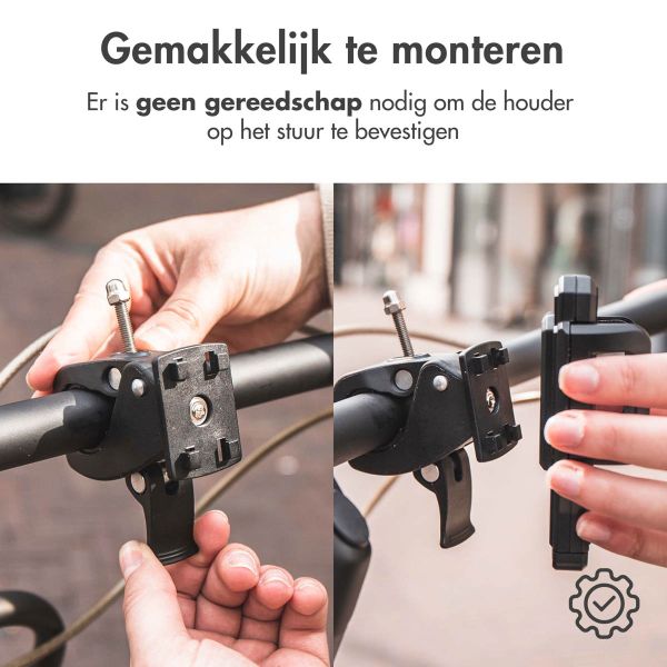 Accezz Telefoonhouder fiets iPhone 11 Pro - Verstelbaar - Universeel  - Zwart