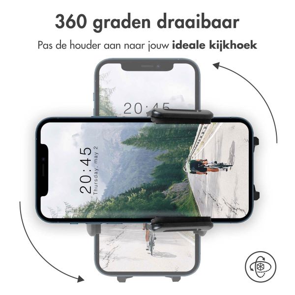 Accezz Telefoonhouder fiets Samsung Galaxy S10  - Verstelbaar - Universeel  - Zwart