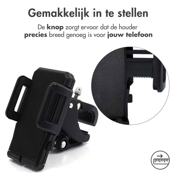 Accezz Telefoonhouder fiets Samsung Galaxy A32 (5G) - Verstelbaar - Universeel - Zwart