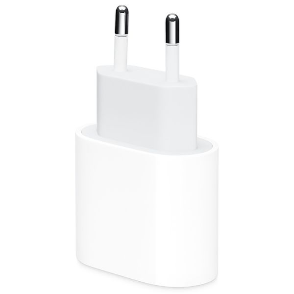 Apple Originele USB-C Power Adapter iPhone 15 Plus - Oplader - USB-C aansluiting - 20W - Wit