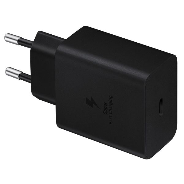 Samsung Originele Power Adapter met USB-C kabel Samsung Galaxy A41 - Oplader - USB-C aansluiting - Fast Charge - 45 Watt - 1,8 meter - Zwart