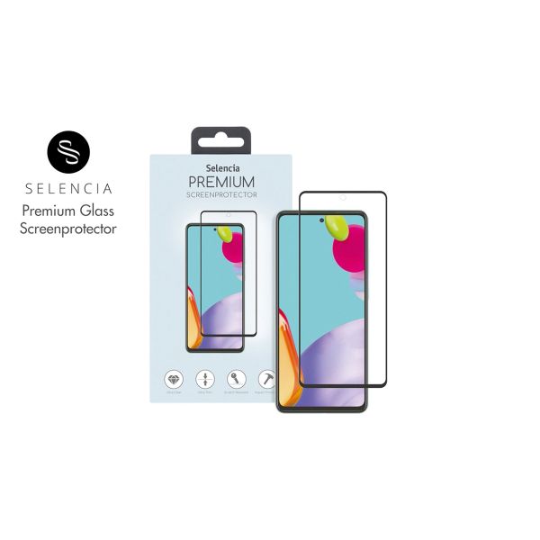 Selencia Gehard Glas Premium Screenprotector iPhone 13 / 13 Pro / 14 - Zwart