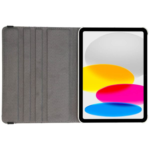 imoshion 360° Draaibare Design Bookcase iPad 10 (2022) 10.9 inch - Blossom Watercolor Black