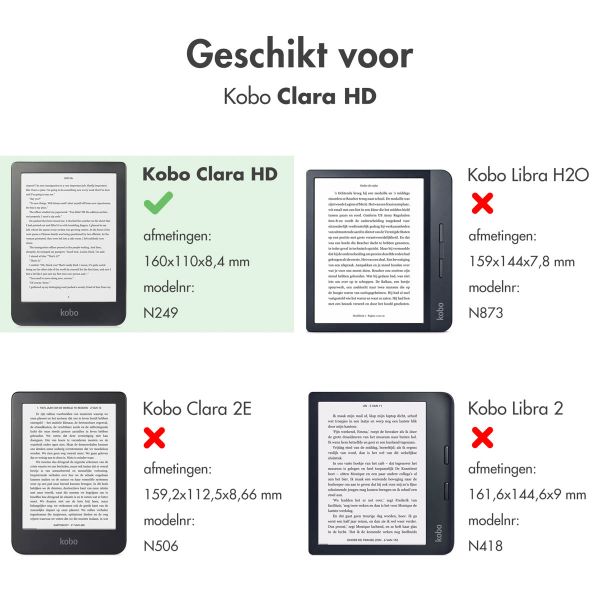 imoshion Design Bookcase Kobo Clara HD - Don't touch