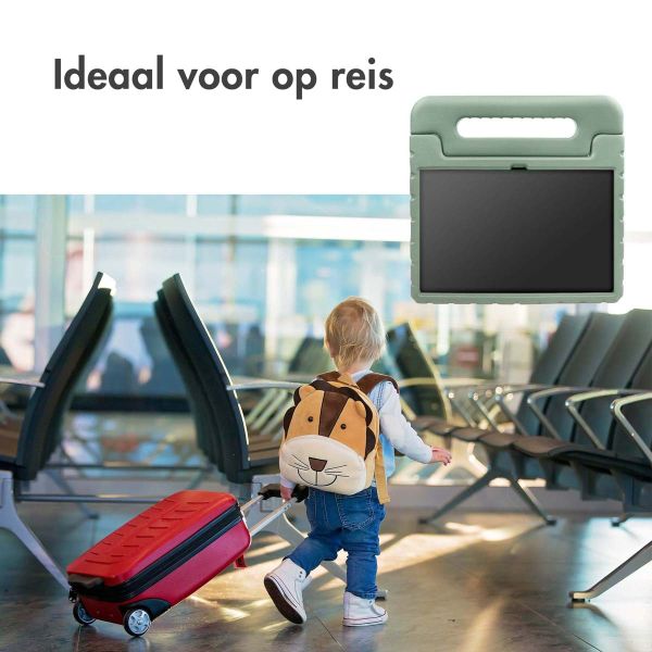 imoshion Kidsproof Backcover met handvat iPad 10 (2022) 10.9 inch - Olijfgroen