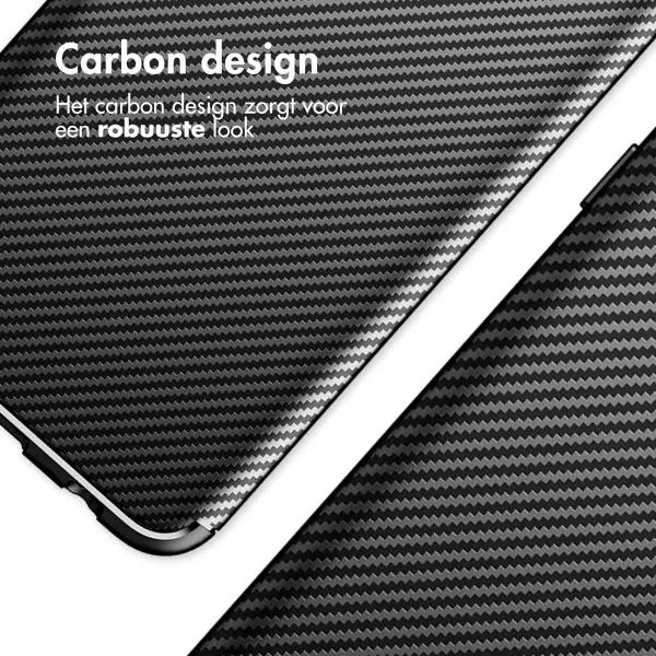 imoshion Carbon Softcase Backcover Google Pixel 7a - Zwart