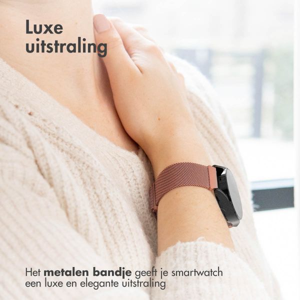 imoshion Milanees magnetisch bandje - Universeel 20 mm aansluiting - Maat S - Rosé Goud