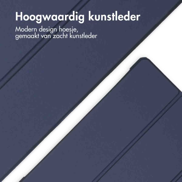 iMoshion Trifold Hardcase Bookcase iPad Air 13 inch (2024) M2 - Donkerblauw
