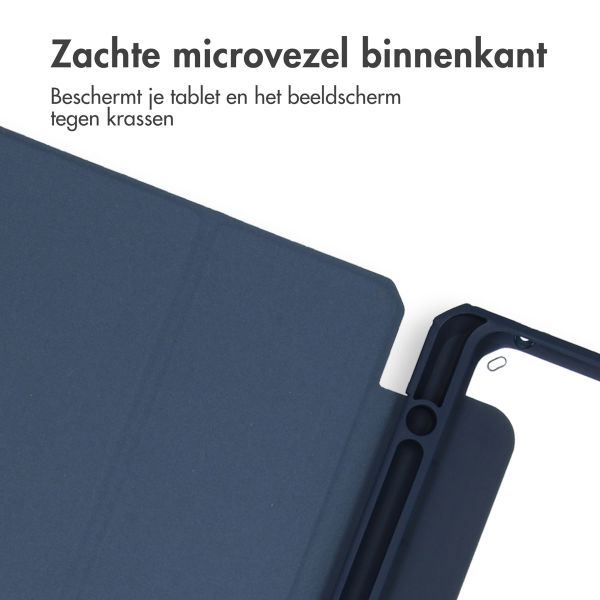 iMoshion Trifold Hardcase Bookcase iPad Pro 11 (2024) M4 - Donkerblauw