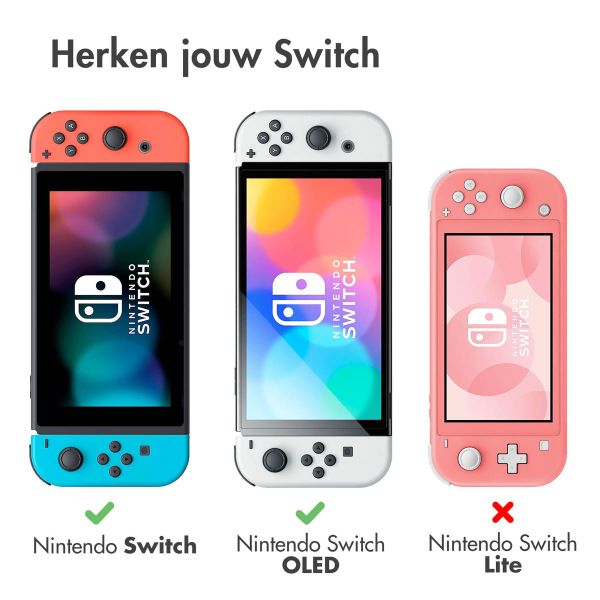 imoshion Nintendo Switch case - Hoes voor de Nintendo Switch / Switch OLED - Zwart