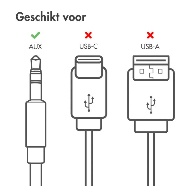 imoshion Oordopjes - Bedrade oordopjes - Met AUX / 3,5 mm Jack aansluiting - Zwart