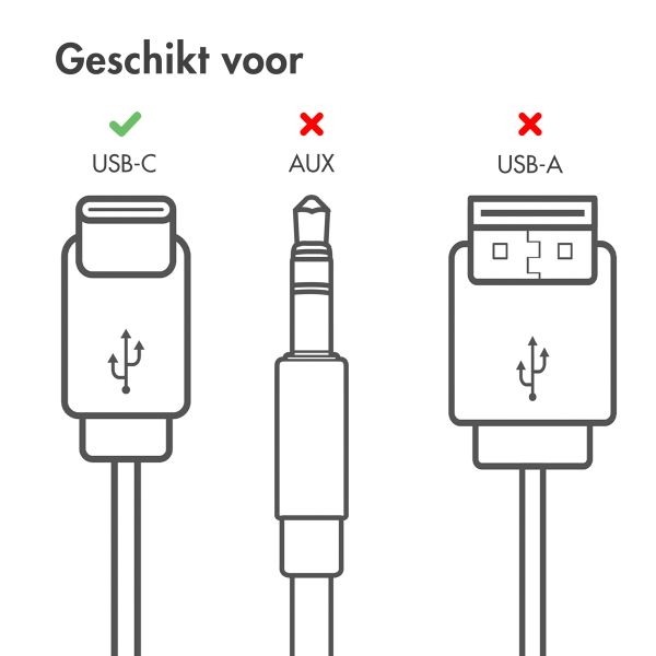 imoshion Oordopjes - Bedrade oordopjes - USB-C aansluiting - Zwart