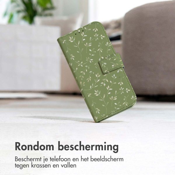 imoshion Design Bookcase Xiaomi Redmi A3 - Green Flowers