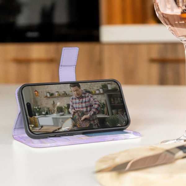 imoshion Design Bookcase Samsung Galaxy A52(s) (5G/4G) - Purple Marble