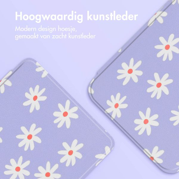 imoshion Design Slim Hard Case Sleepcover met stand Kobo Libra 2 / Tolino Vision 6 - Flowers Distance