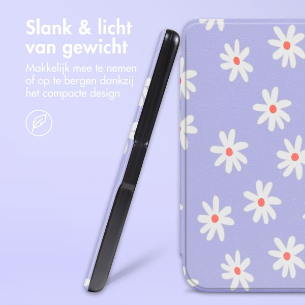 imoshion Design Slim Hard Case Sleepcover met stand Tolino Vision 5 - Flowers Distance