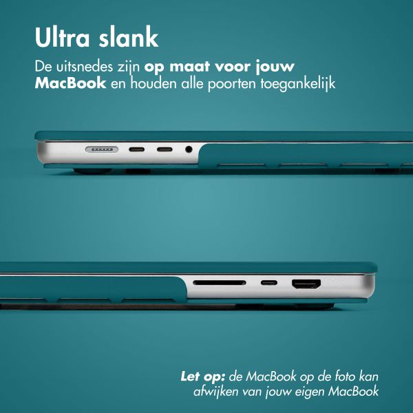 imoshion Hard Cover MacBook Pro 16 inch (2021) / Pro 16 inch (2023) M3 chip - A2485 / A2780 / A2919 - Petrol Green