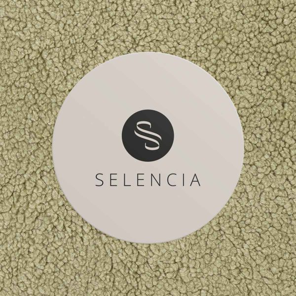 Selencia Teddy Laptop hoes 13-14 inch - Laptopsleeve - Sage Green