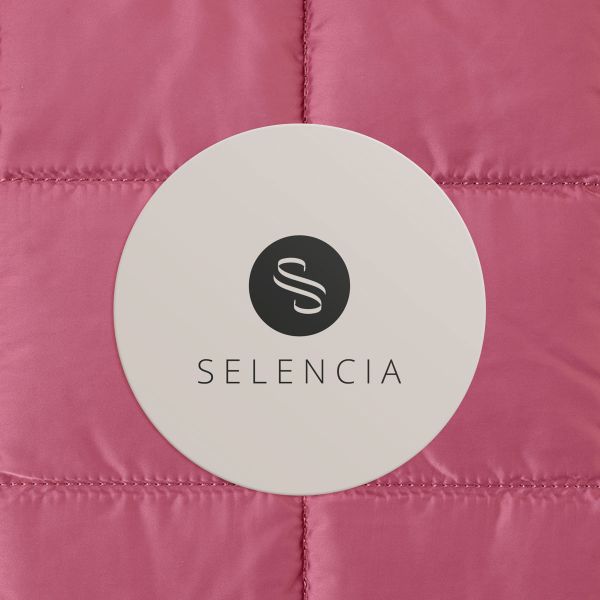 Selencia Puffy Laptop hoes 15-16 inch - Laptopsleeve - Magenta Fire