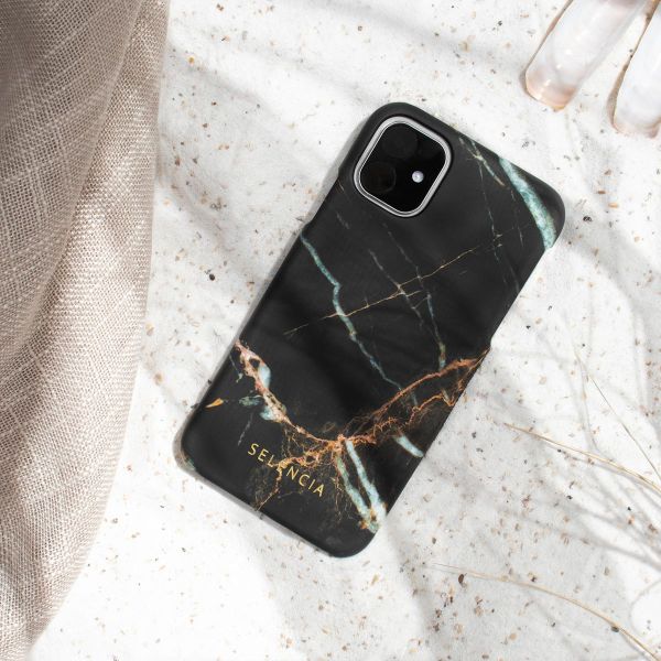 Selencia Maya Fashion Backcover Samsung Galaxy A20e - Marble Black