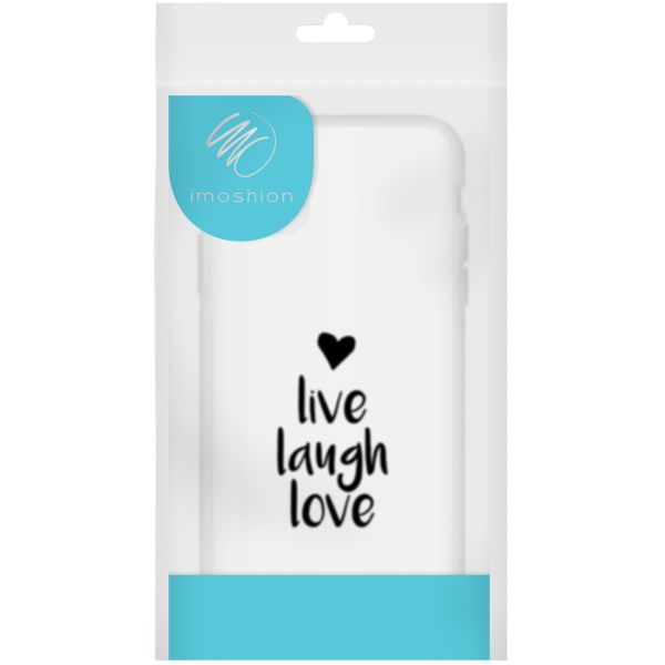 imoshion Design hoesje Samsung Galaxy A23 (5G) - Live Laugh Love - Zwart