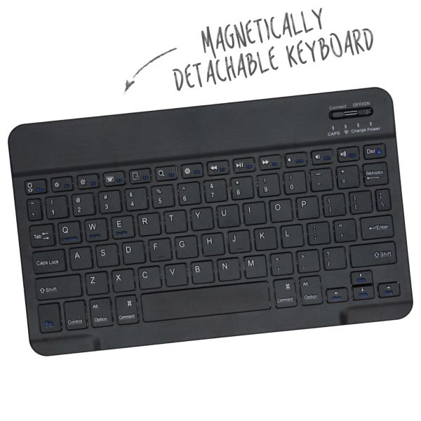 Accezz QWERTY Bluetooth Keyboard Bookcase Galaxy Tab A 10.1 (2019)