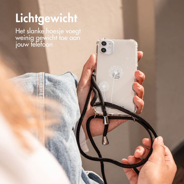 imoshion Design hoesje met koord Samsung Galaxy A54 (5G) - Paardenbloem - Wit