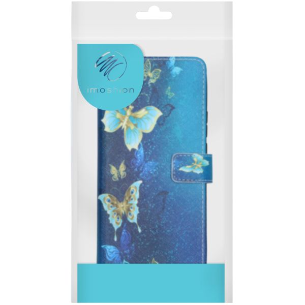 imoshion Design Softcase Bookcase Samsung Galaxy A13 (4G) - Blue Butterfly