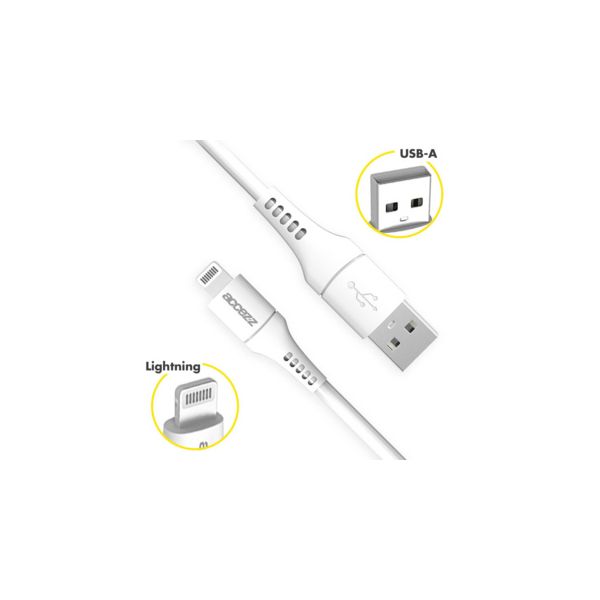 Accezz Lightning naar USB kabel iPhone 7 Plus - MFi certificering - 0,2 meter - Wit