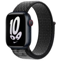 Apple Nike Sport Loop Band Apple Watch Series 1-9 / SE - 38/40/41 mm / Series 10 - 42 mm - Black / Summit White