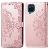 imoshion Mandala Bookcase Samsung Galaxy A12 - Rosé Goud