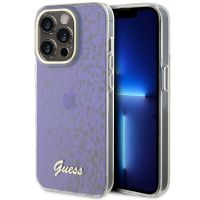 Guess Faceted Mirror Backcover iPhone 15 Pro - Blauw