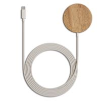 Woodcessories MagPad draadloze oplader - Geschikt voor MagSafe - Eikenhout