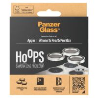 PanzerGlass Camera Protector Hoop Optic Rings iPhone 15 Pro / 15 Pro Max - White Metal