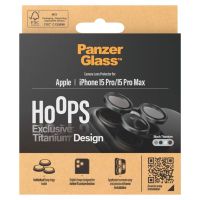 PanzerGlass Camera Protector Hoop Optic Rings iPhone 15 Pro / 15 Pro Max - Black Titanium