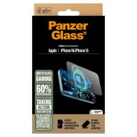 PanzerGlass Gaming Screenprotector Ultra Wide Fit met applicator iPhone 16