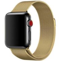 WiWu Milanese band Apple Watch Series 1-10 / SE / Ultra (2) - 42/44/45/46/49 mm - Goud