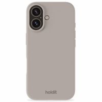 Holdit Silicone Case iPhone 16 Plus - Taupe