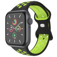 imoshion Sport⁺ bandje Apple Watch Series 1-9 / SE - 38/40/41 mm / Series 10 - 42 mm - Maat M/L - Black Volt