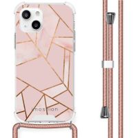 imoshion Design hoesje met koord iPhone 13 Mini - Grafisch Koper