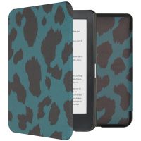 imoshion Design Slim Hard Case Bookcase Kobo Clara HD - Green Leopard