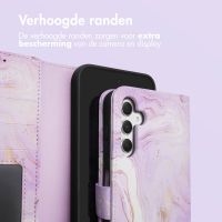 imoshion Design Bookcase Samsung Galaxy A54 (5G) - Purple Marble
