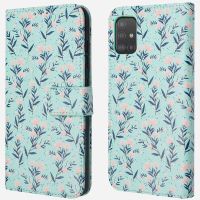 imoshion Design Bookcase Samsung Galaxy A51 - Blue Flowers