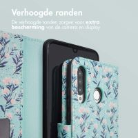 imoshion Design Bookcase Huawei P30 Lite - Blue Flowers