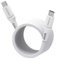 imoshion Magnetische braided kabel - USB-C naar USB-C - 1 meter - Wit