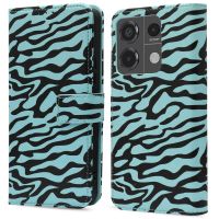 imoshion Design Bookcase Xiaomi Redmi Note 13 Pro (5G) / Poco X6 - Black Blue Stripes