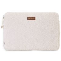 Selencia Teddy Laptop hoes 13-14 inch - Laptopsleeve - Beige