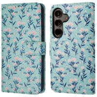 imoshion Design Bookcase Samsung Galaxy S24 Plus - Blue Flowers