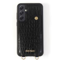 Dutchies Backcover met pashouder Samsung Galaxy A54  - Geschikt voor universeel telefoonkoord - Crocodile Chic