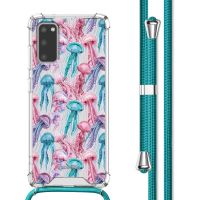 imoshion Design hoesje met koord Samsung Galaxy S20 - Jellyfish Watercolor